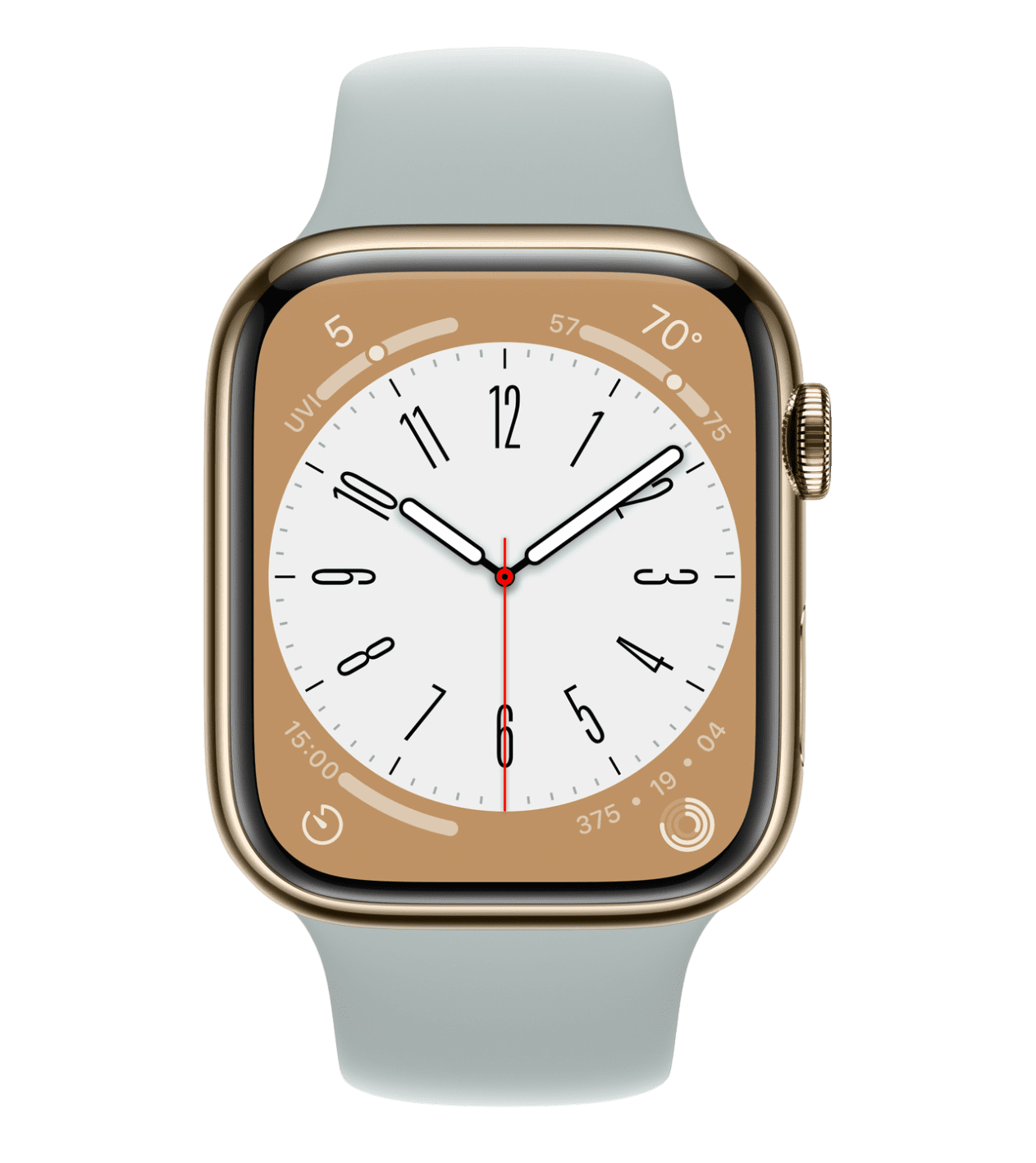 Часы Apple Watch Series 8 Gold Stainless Steel Case with Sport Band