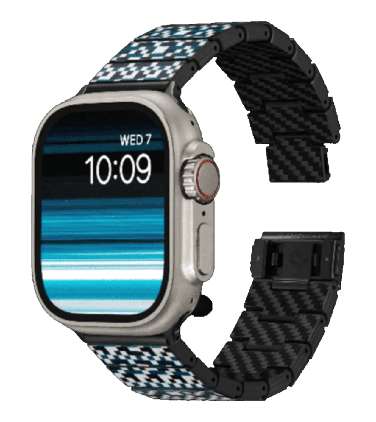 Ремешок Pitaka Apple Watch Band Dreamland-Mosaic Aramid Carbon Fiber