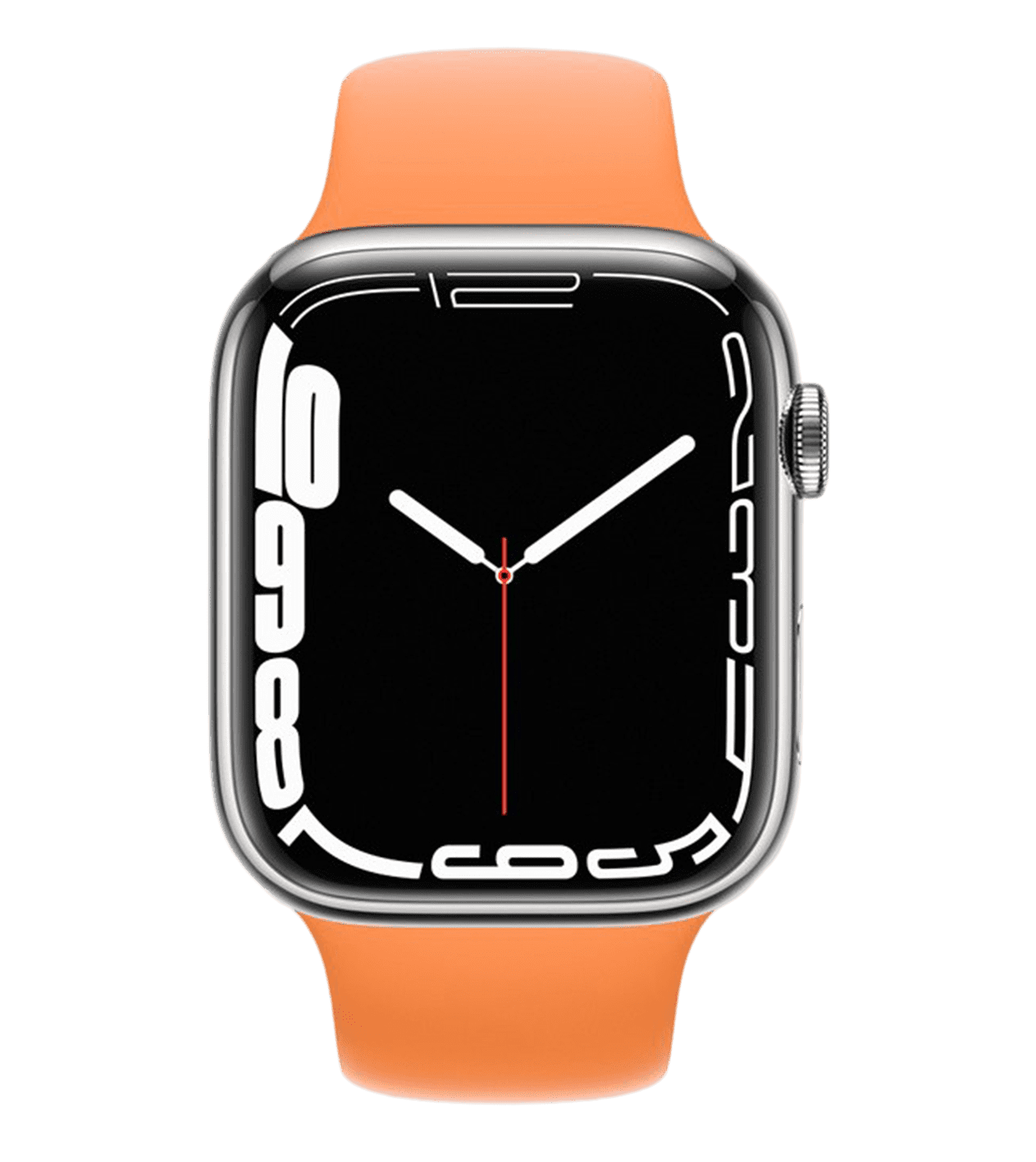 Часы Apple Watch Series 7 Silver Stainless Steel Case with Sport Band