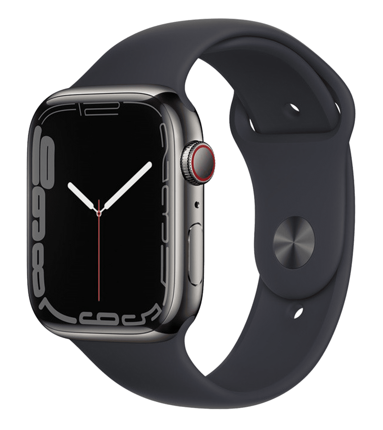 Часы Apple Watch Series 7 Graphite Stainless Steel Case with Sport Band