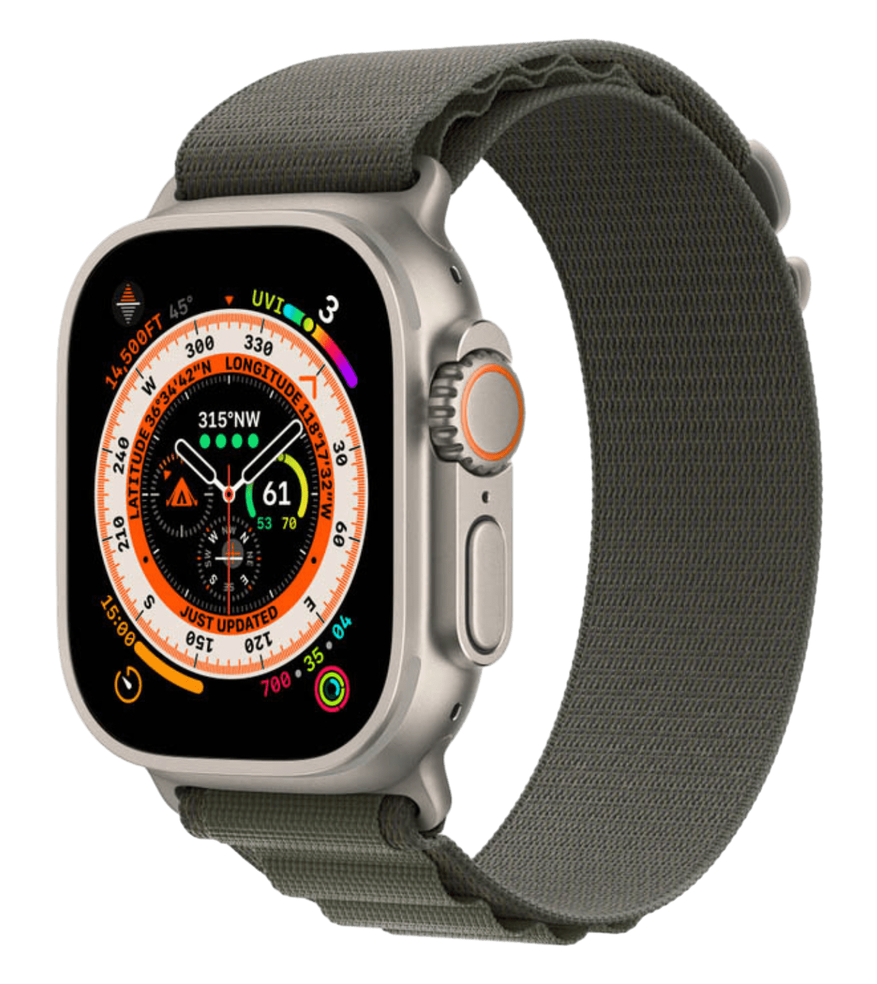 П/Г Часы Apple Watch Ultra Titanium Case with Green Alpine Loop 49  MM