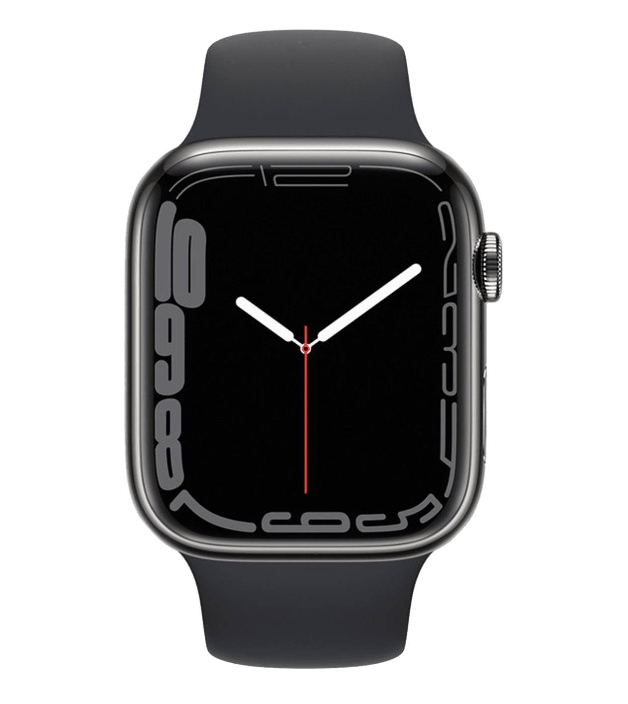 Часы Apple Watch Series 7 Graphite Stainless Steel Case with Sport Band