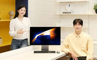Samsung представила свой собственный вариант моноблочного компьютера, похожего на iMac, включая клавиатуру и мышь в комплекте
