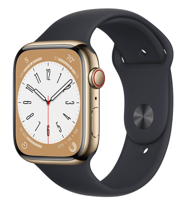 Часы Apple Watch Series 8 Gold Stainless Steel Case with Sport Band