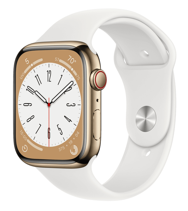 Часы Apple Watch Series 8 Gold Stainless Steel Case with Sport Band