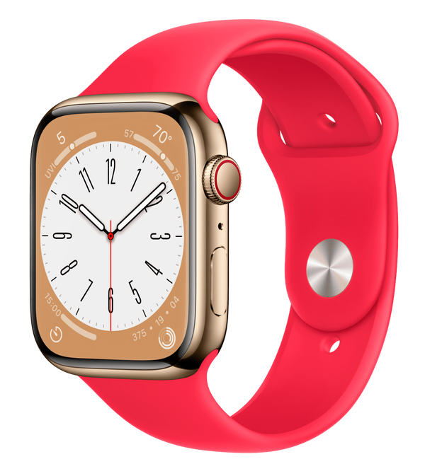 Часы Apple Watch Series 8 Gold Stainless Steel Case with Sport Band