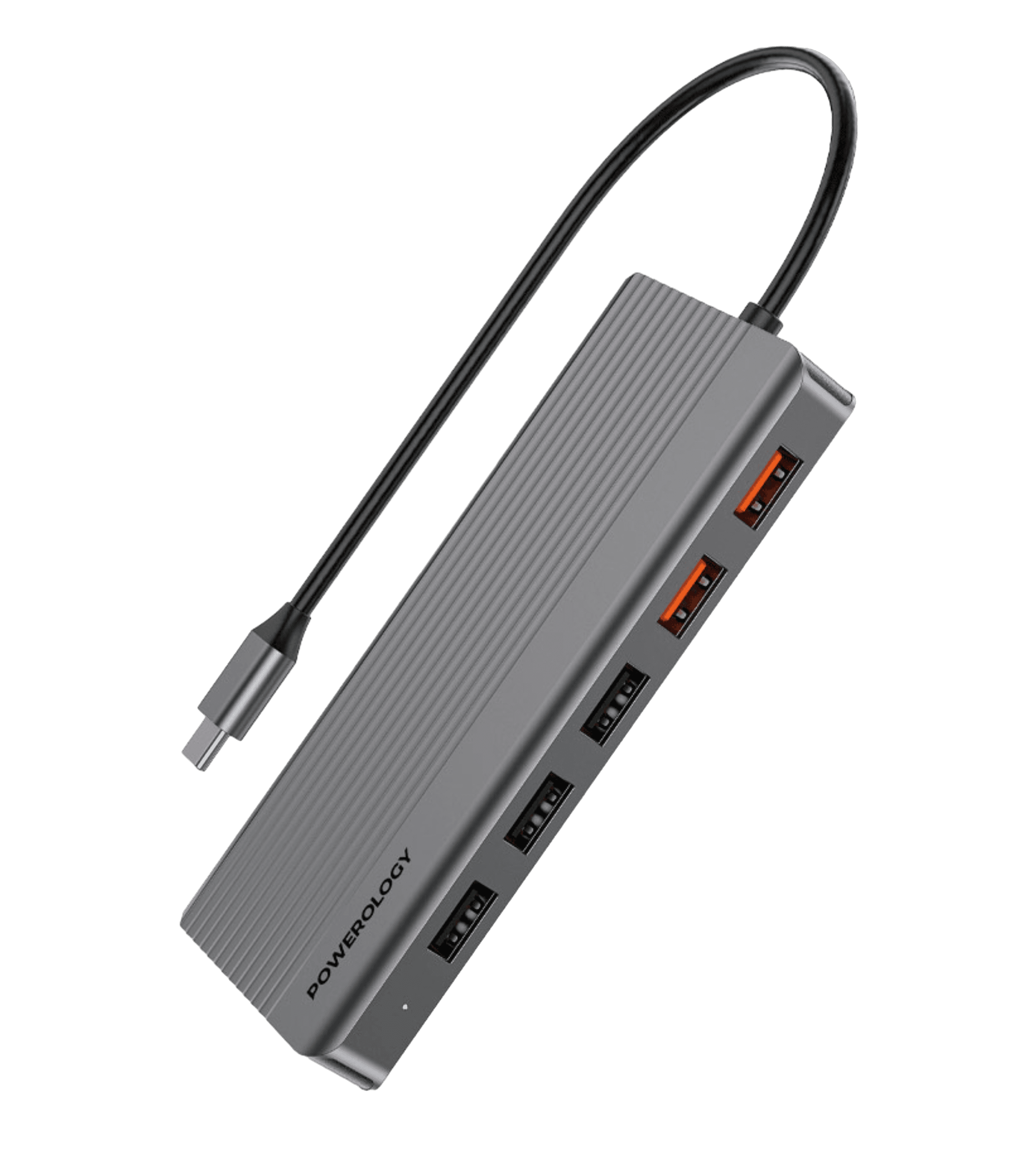 Хаб Powerology 12 in 1 HDMI & DP 4K USB-C HUB Ethernet 10Gbps Data Transfer PD 100W USB 3.2