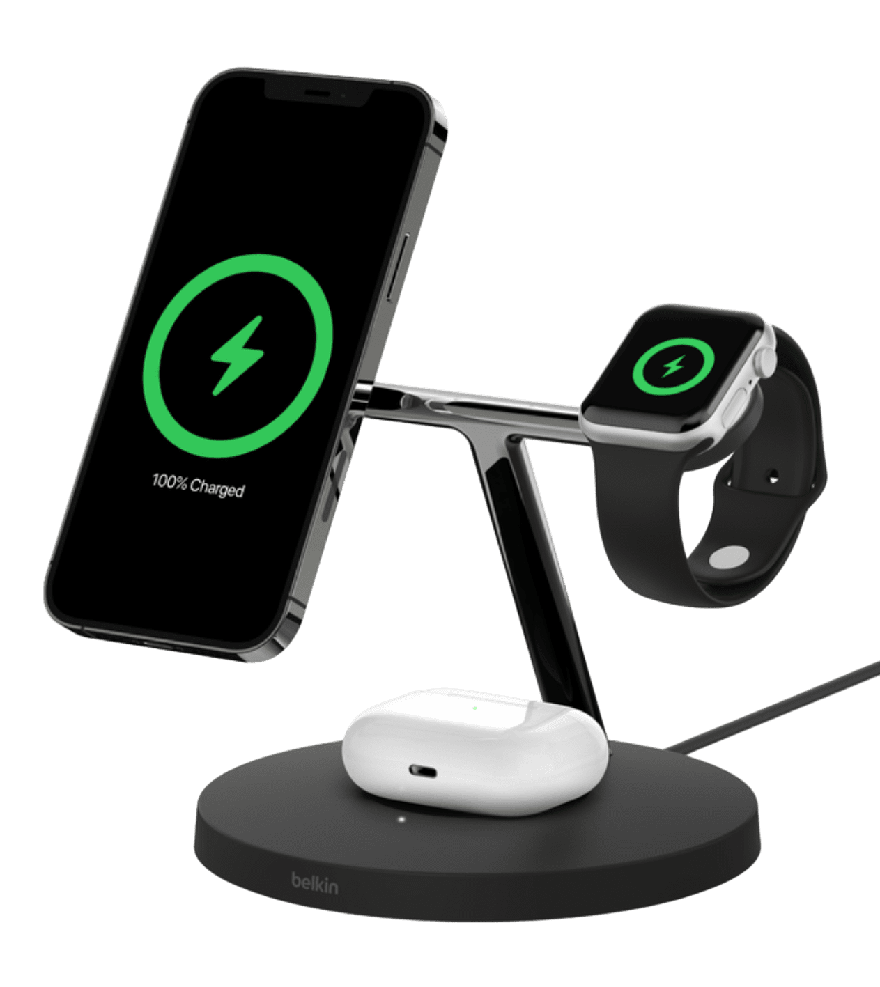 Зарядное устройство Belkin Boost Charge Pro 3 in 1 Wireless Charger with Magsafe