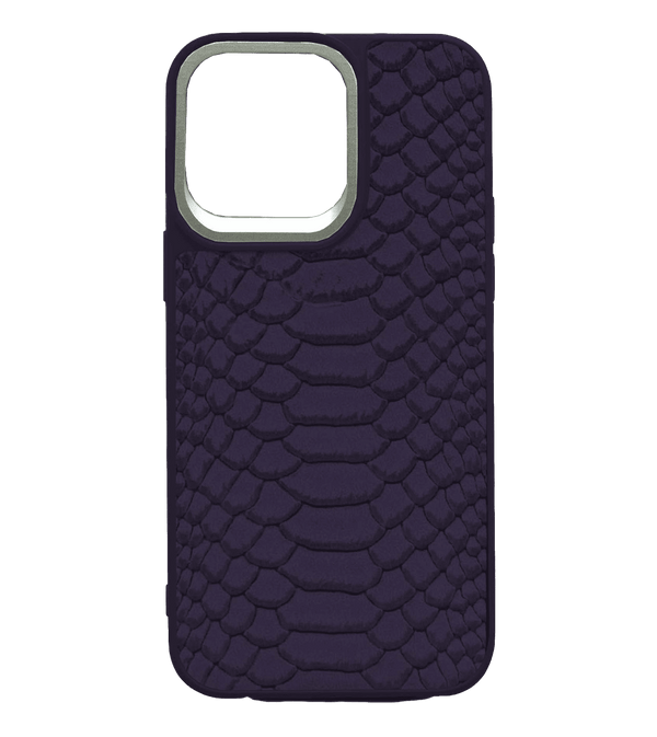 Чехол Kajsa Glamorous Collection Snake Pattern For iPhone 14 Pro Max Purple