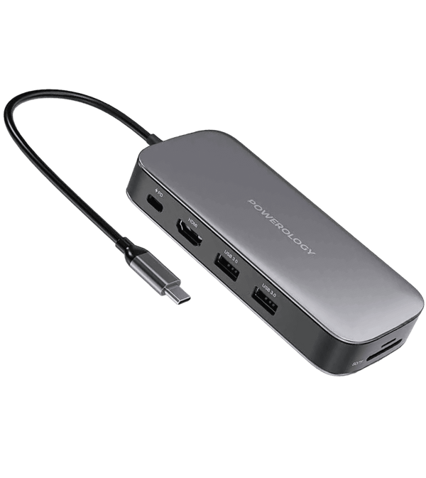 Хаб Powerology 256GB USB-C Hub SSD Drive