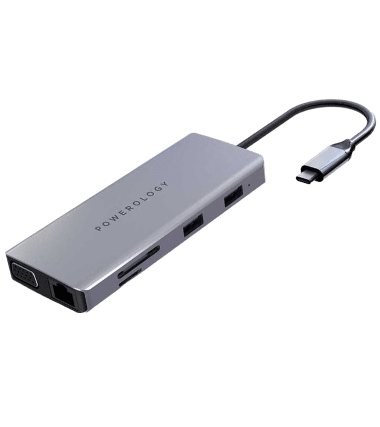 Хаб Powerology 11 in 1 USB-C HUB Ethernet HDMI VGA
