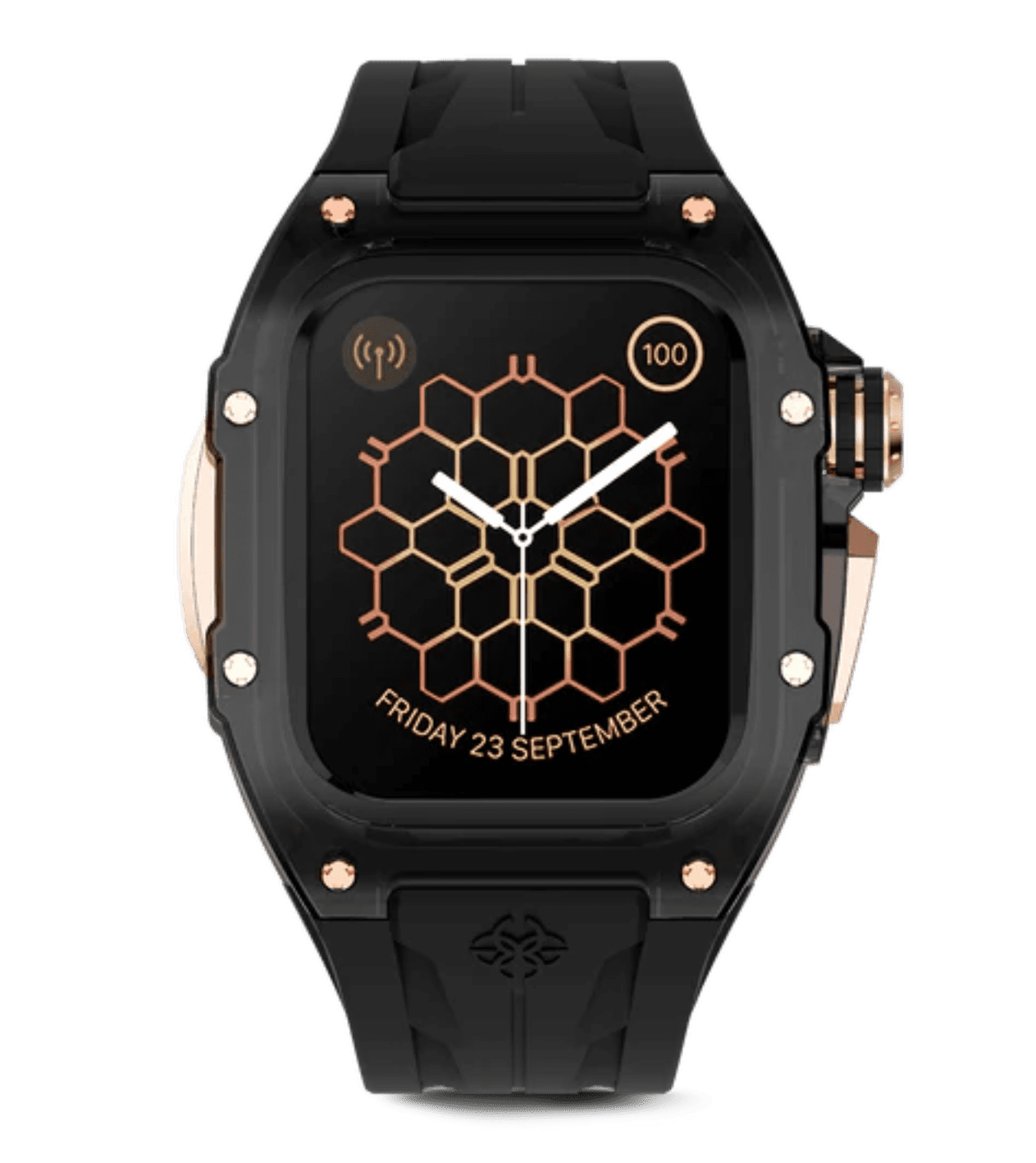 Корпус Golden Concept Apple Watch Case / RSTR45 - SMOKEY BLACK ROSE GOLD