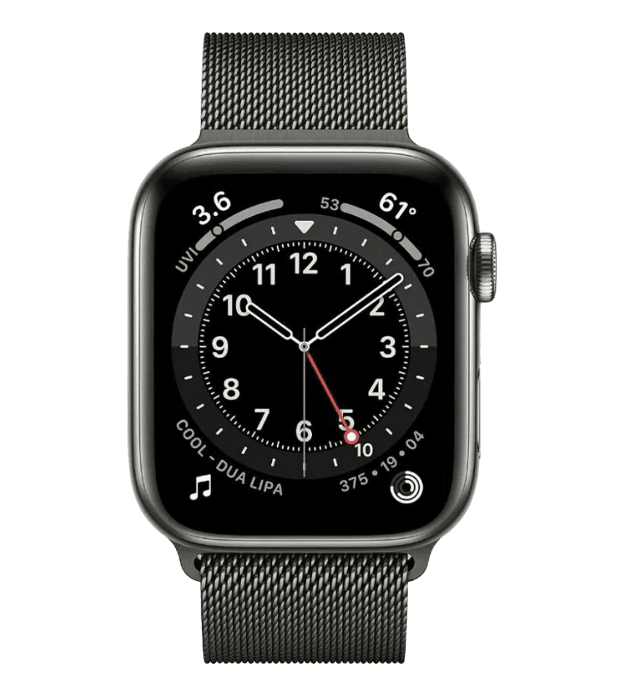 П/Г Часы Apple Watch Series 6 Graphite Stainless Steel Case with Graphite Milanese Loop 44MM