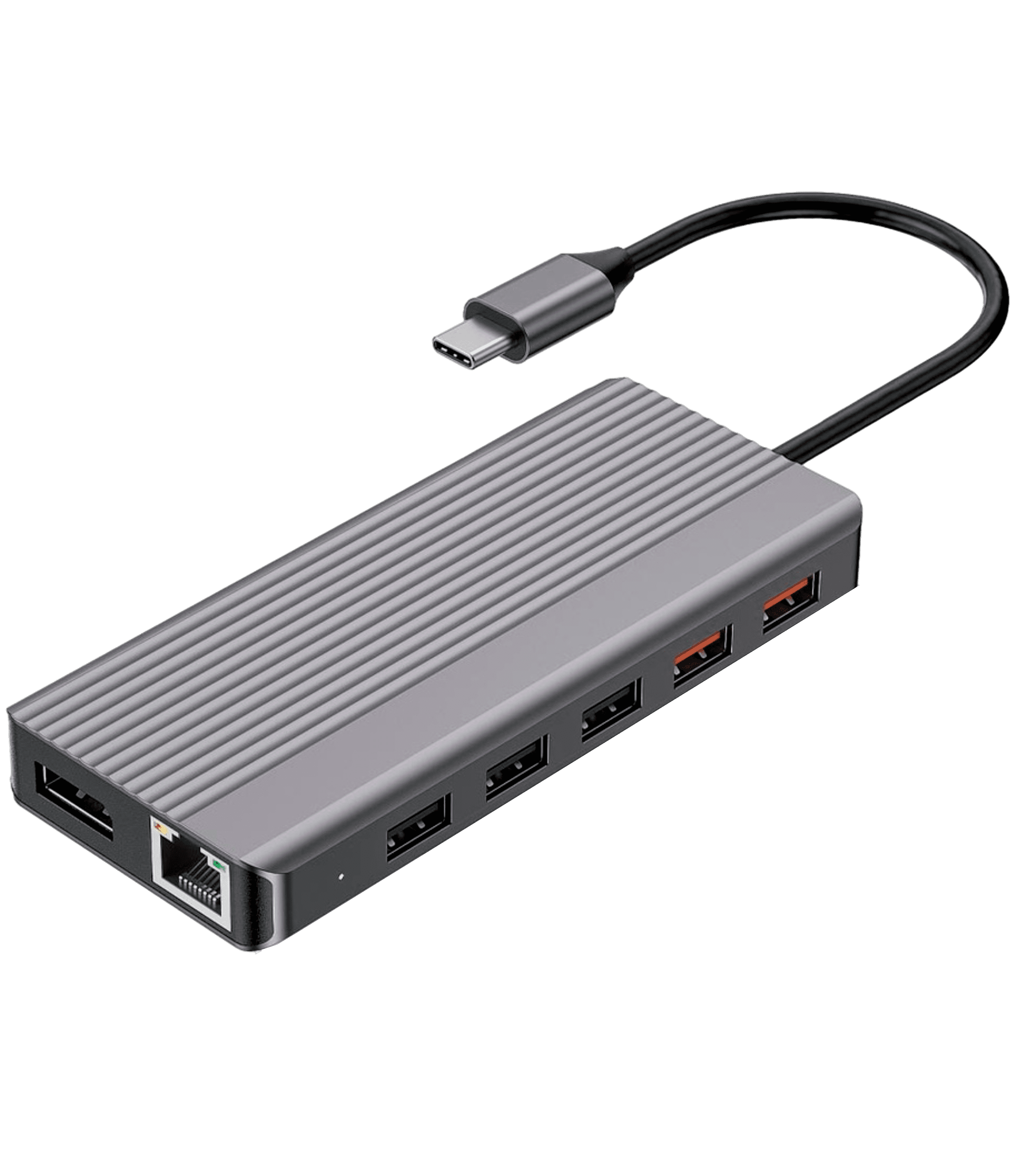 Хаб Powerology 12 in 1 HDMI & DP 4K USB-C HUB Ethernet 10Gbps Data Transfer PD 100W USB 3.2