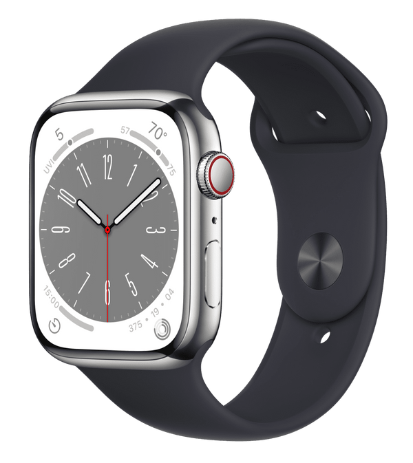 Часы Apple Watch Series 8 Silver Stainless Steel Case with Sport Band