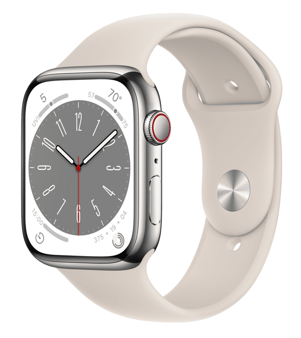 Часы Apple Watch Series 8 Silver Stainless Steel Case with Sport Band