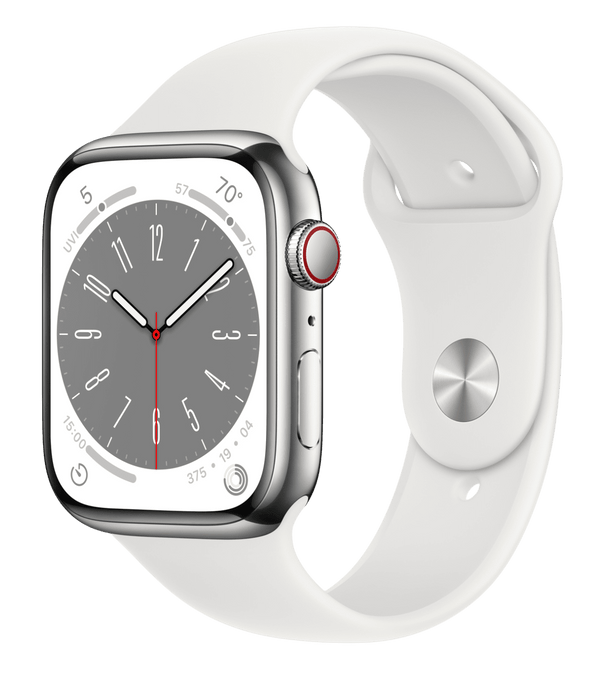 Часы Apple Watch Series 8 Silver Stainless Steel Case with Sport Band