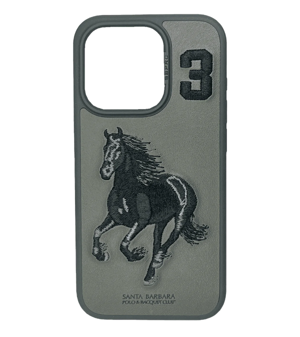 Чехол Santa Barbara Polo & Racquet Club Boris Series For iPhone 15 Pro (Black)