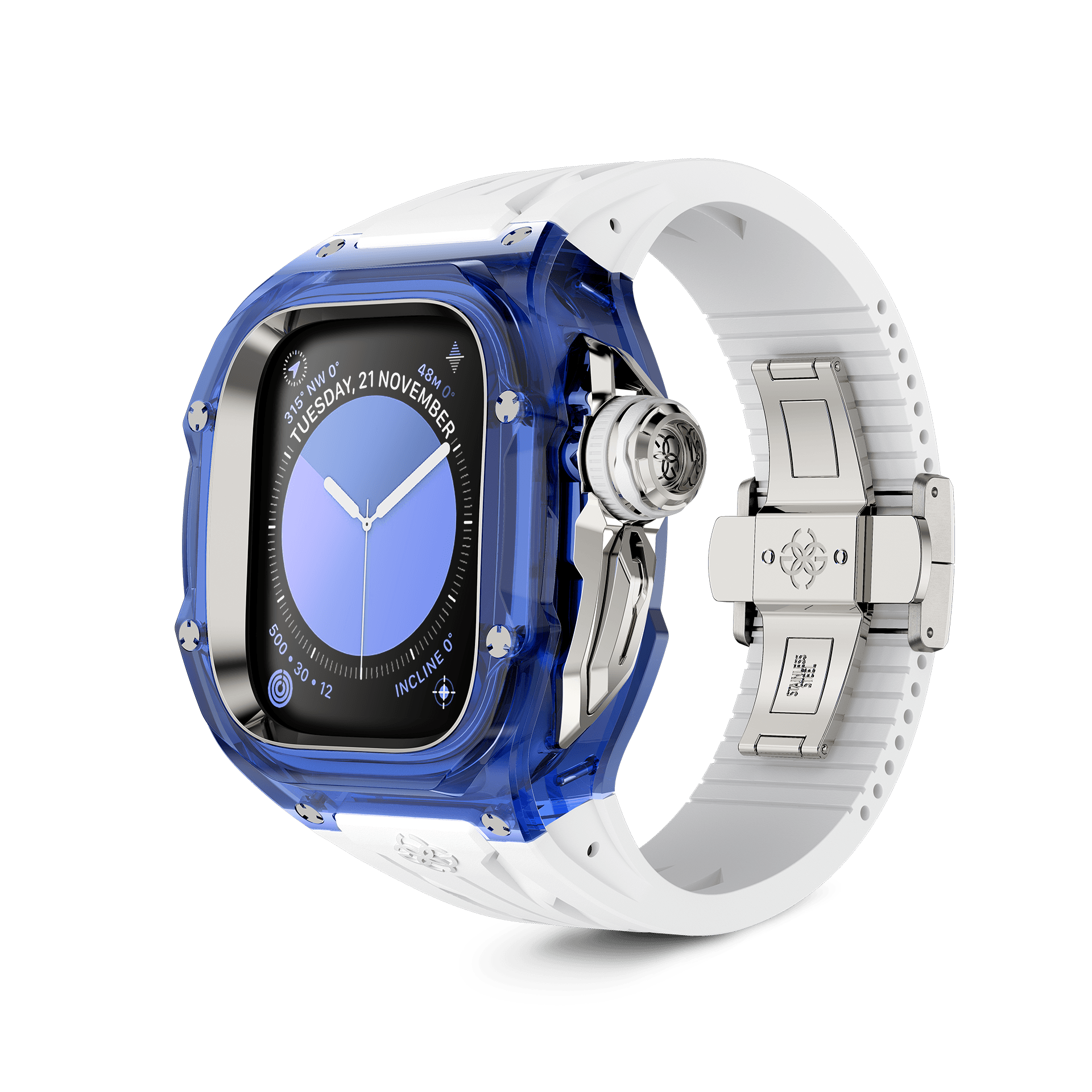 Корпус Golden Concept Apple Watch Case / Racing Sport  - SAPPHIRE BLUE  49 MM