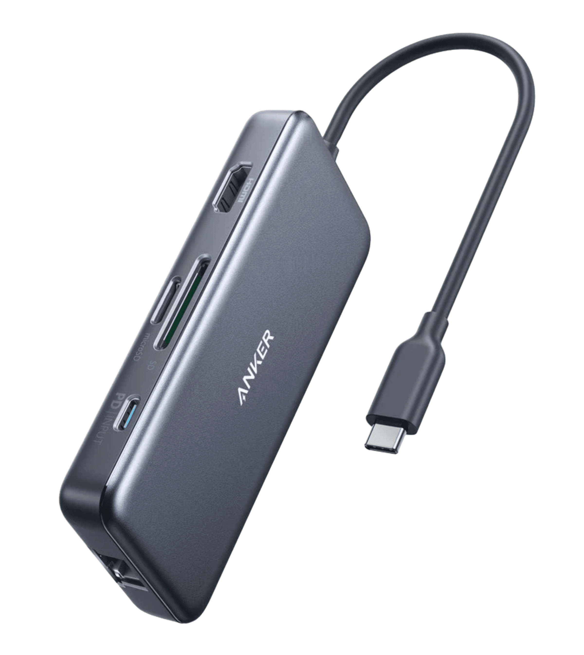 Хаб Anker PowerExpand+ 7-in1 USB-C Ethernet Hub Grey