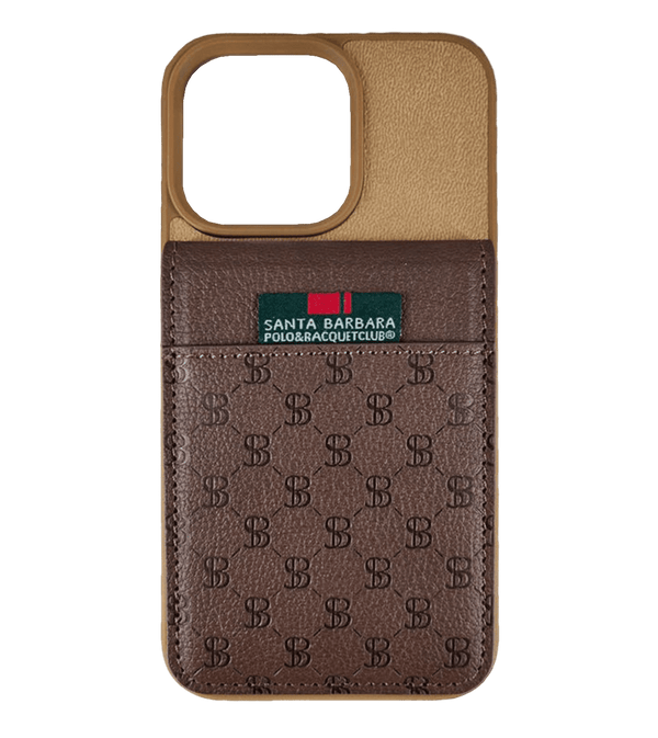 Чехол Santa Barbara Polo & Racquet Club Hulda Series/Wallet For iPhone 14 Pro (Brown)