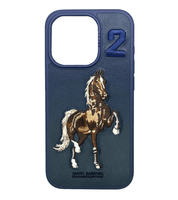 Чехол Santa Barbara Polo & Racquet Club Boris Series For iPhone 15 Pro (Blue