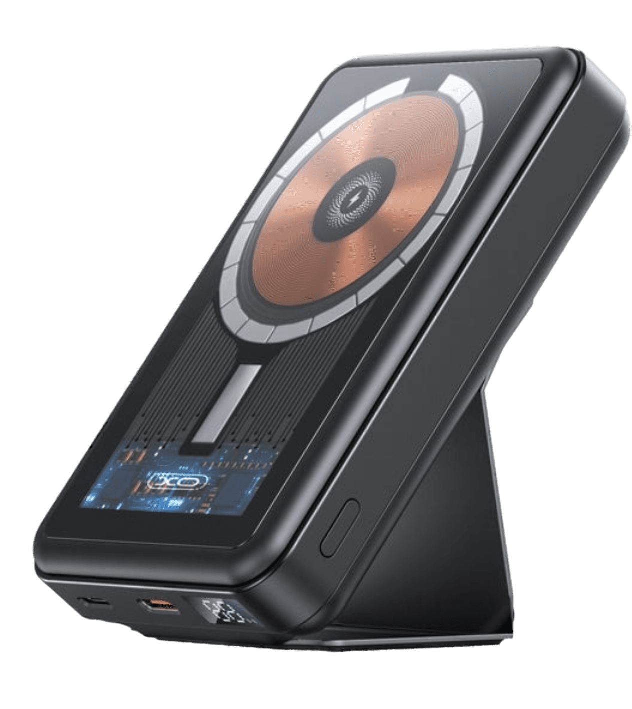 Внешний аккумулятор XO-PR202 15W Magnetic Wireless Charging Holder 10000mAh Black