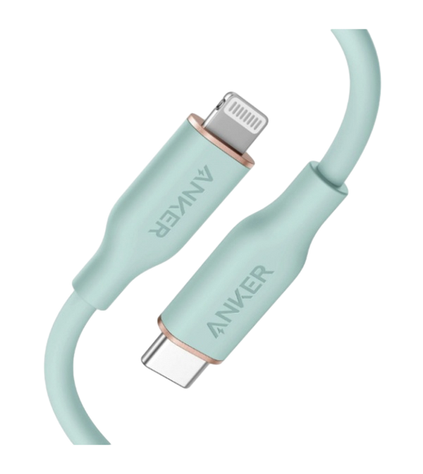 Кабель Anker PowerLine 3 Flow USB-C with Lightning Connector (Turquoise)