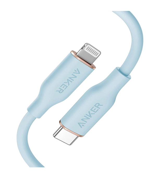 Кабель Anker PowerLine 3 Flow USB-C with Lightning Connector (Light Blue)