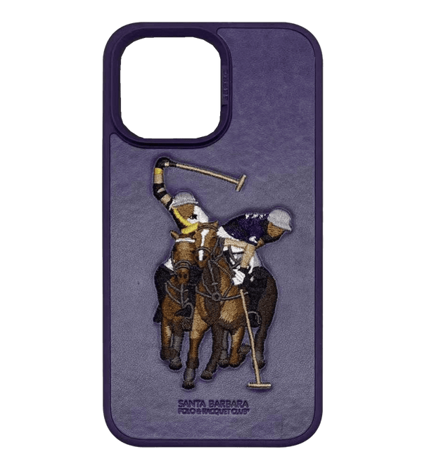 iPhone 14 Pro uchun Santa Barbara Polo va Racquet Club jokey seriyasi (binafsha rang)