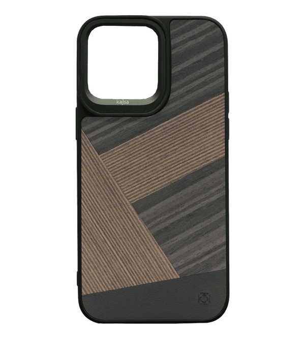 Чехол Kajsa Outdoor Collection Tangram For iPhone 15 Pro Black-Brown