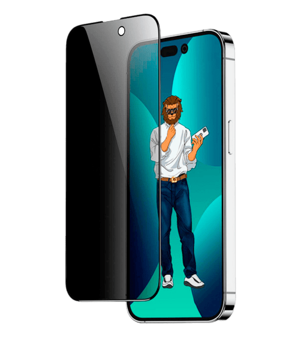 Защитное стекло Green Lion 9H Steve Privacy Anti-Peeping Full Glass For 15 Pro