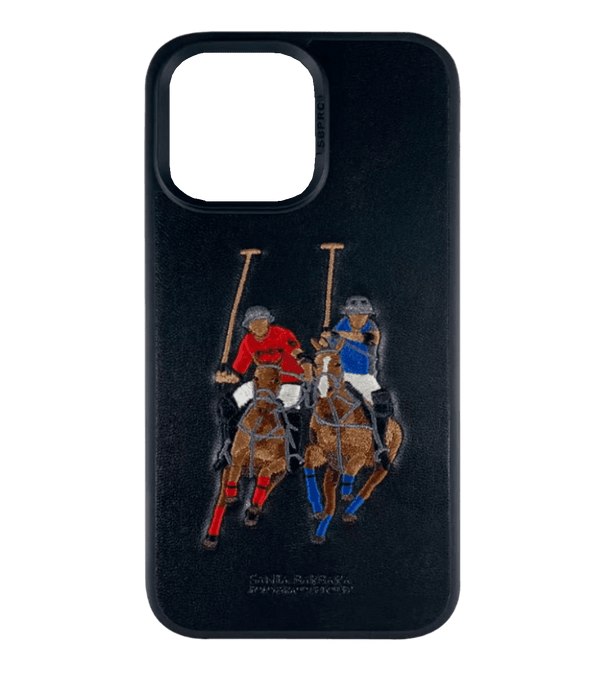 iPhone 14 Pro Max uchun Santa Barbara Polo va Racquet Club Jokey seriyasi (qora)