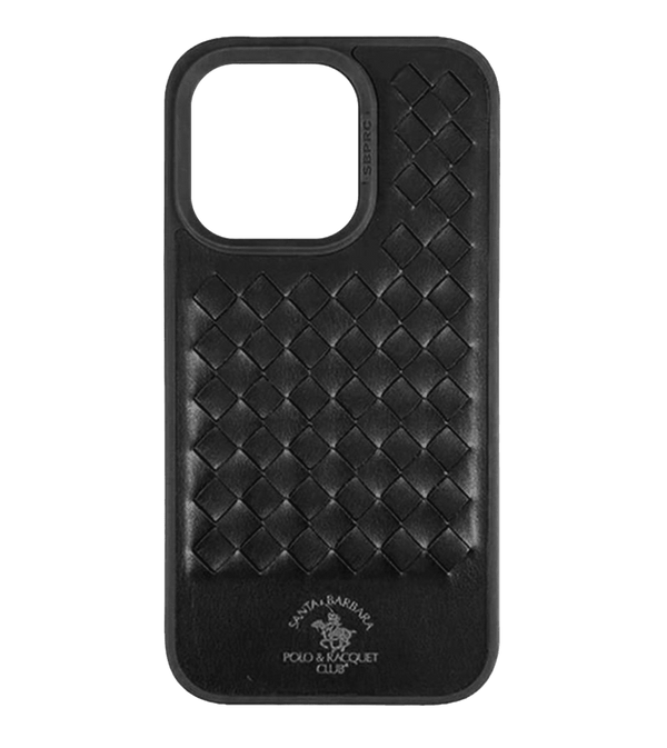 iPhone 15 Pro uchun Santa Barbara Polo & Racquet Club Ravel seriyali sumkasi (qora)