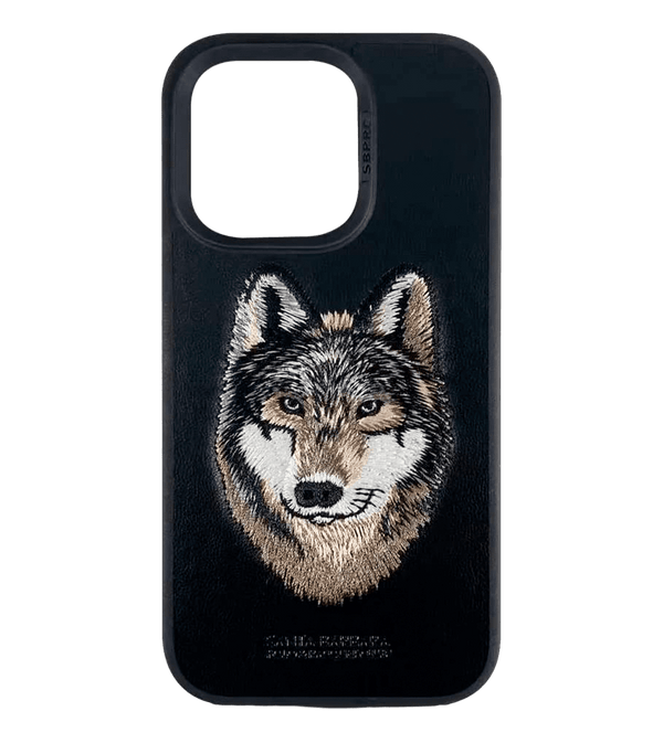 iPhone 14 Pro uchun Santa Barbara Polo & Racquet Club Savanna Series/Wolf sumkasi (Qora)